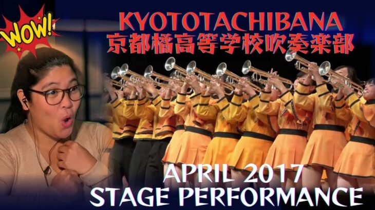 KyotoTachibana 京都橘高等学校吹奏楽部 Stage Performance 【外国人の反応】