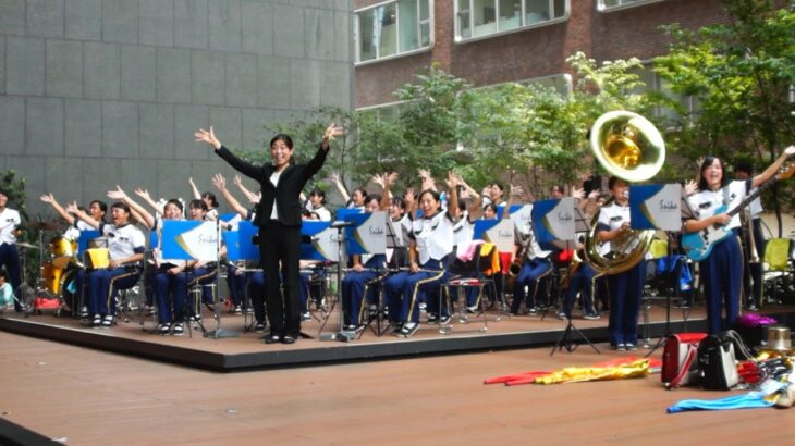 精華女子高等学校吹奏楽部 第278回 ふくぎんビルの谷間のコンサート