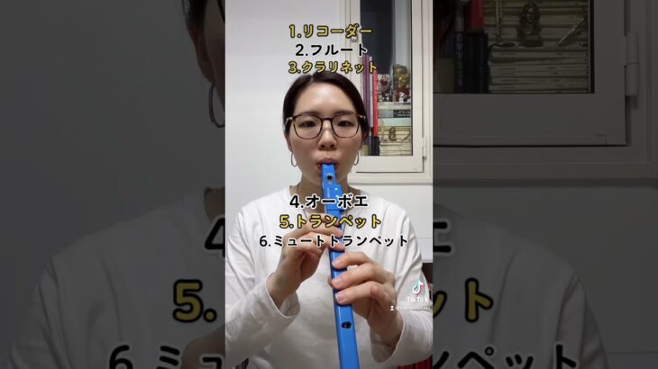 11種類の管楽器の音が出せる電子リコーダー #リコーダー #recorder #吹奏楽