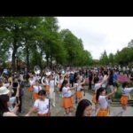 京都橘高校吹奏楽部 ブルーメの丘 午前の部パレード ポータブルレコーダー版 広角レンズ4K イヤホン推奨
