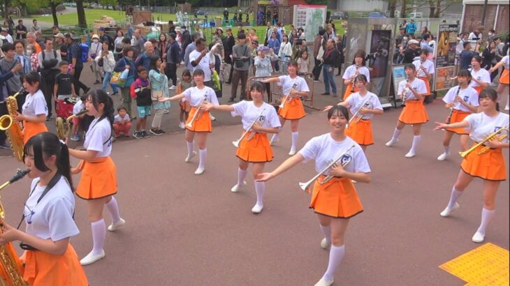 京都橘高校吹奏楽部 万博記念公園パレード  関西ローズ EXPO 2025