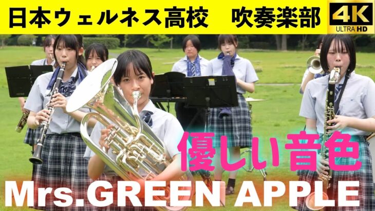 日本ウェルネス高校吹奏楽部　『Mrs.GREEN APPLEメドレー』水戸七夕ランタンフェス　2025.7.5