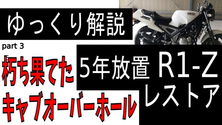 ゆっくり解説】5年放置！ヤフオクバイク YAMAHA R1-Z 素人なりにレストア part 3 キャブレターオーバーホール【2stバイク】