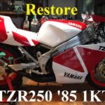 TZR250 ’85 1KT 2スト レストア 013　シリンダボーリング　後半