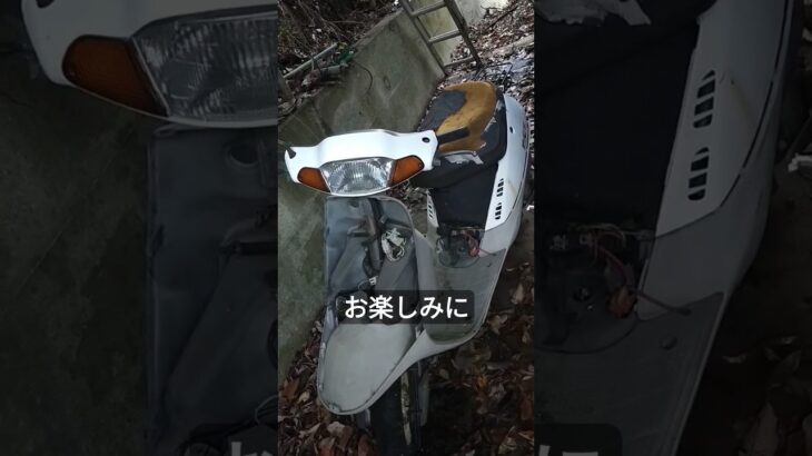 次修理予定のバイク、のためのドナー(部品取り車)を先に用意しました 　タクト#エンジン #部品取り車 #バイクレストア