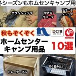 秋のホームセンターキャンプギア10選【キャンプ道具】ソロキャンプ