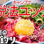 【ソロキャンプ】脱法ユッケ🥩と1人無限焼肉