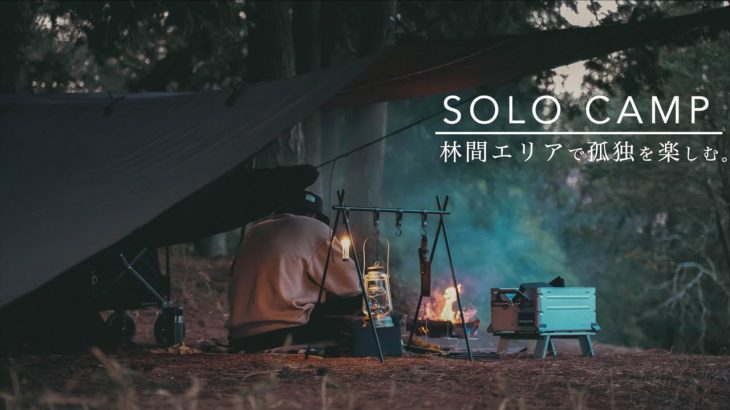 【ソロキャンプ】林間エリアで孤独なひとりキャンプを楽しむ休日。SOLO CAMP