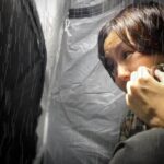 【白黒版】雷雨と激しい雨に怯えるソロキャンプ テント泊【徒歩キャンプ女子】ASMR