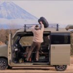 【-10℃車中泊】暖房がなくても温かい。軽自動車でソロキャンプ|Mt.Fuji car camping