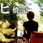 【えび丸ごと焼売】ぼっち女のソロキャンプ 【ヤリイカ刺身】Shrimp Fried Rice with Shaoxing Wine[Japanese style izakaya at camp]