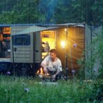 【車中泊キャンプ】大雨の高原で過ごすソロキャンプ  改装を終えた快適なパネルバン Relaxing nature ASMR　kei-truck mini truck
