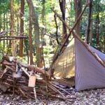 【ソロキャンプ野営女子】手つかずの森の奥で二泊三日の野営、女ひとりで要塞のようなリフレクターを作る