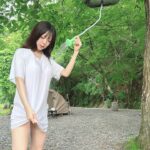 体感温度40℃ 森の中で全身びしょ濡れシャワー 女ぼっちキャンプ / Soaking wet shower in the forest, Feels like 40 degrees Celsius