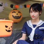 【女ひとり】セーラー服でソロキャンプ　声かけてくれたらプレゼント🎃