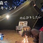 女1人 -5℃の森で焚火と日本酒が沁みる正月ソロキャンプ【キャンプ女子】