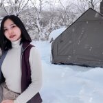 今季最強寒波でも快適な新しいテントで雪中キャンプ❄️
