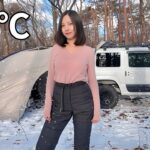 -9℃❄️雪中初心者がソロキャンプした結果…