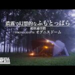 【新幕】超快適空間「TOKYOCRAFTSオグニスドーム」初張りソロキャンプ in 濃霧で幻想的なふもとっぱら