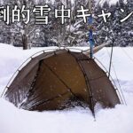【ソロキャンプ】なぜ大雪の中キャンプに行くのか？圧倒的な積雪の中で何をして楽しんでいるのか？その答えがここにあります！【POMOLY】
