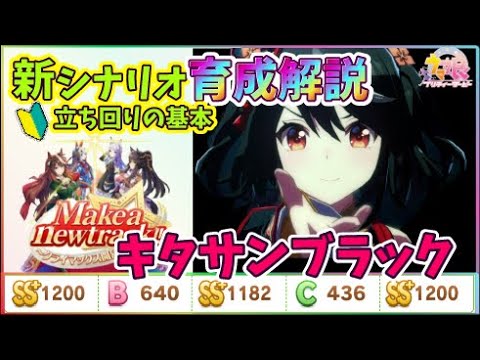 【#ウマ娘】キタサンブラックで新シナリオ育成の基本的な立ち回りを解説！全アイテム解説！ショップとは？ノーカット育成動画！必要なアイテムとは？？知るだけでステは盛れる！シナリオ初心者さん～中級者さん向け