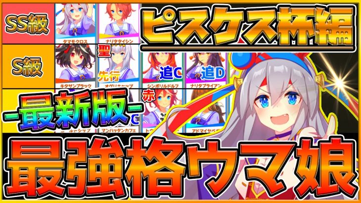 【ウマ娘】最新『ピスケス杯』最強Tierランキング！実際の勝ち展開,サポカ,スキルと強いウマ娘！これだけでわかる”育成における重要ポイント”を簡単にまとめ/チャンピオンズミーティング【うまむすめ】