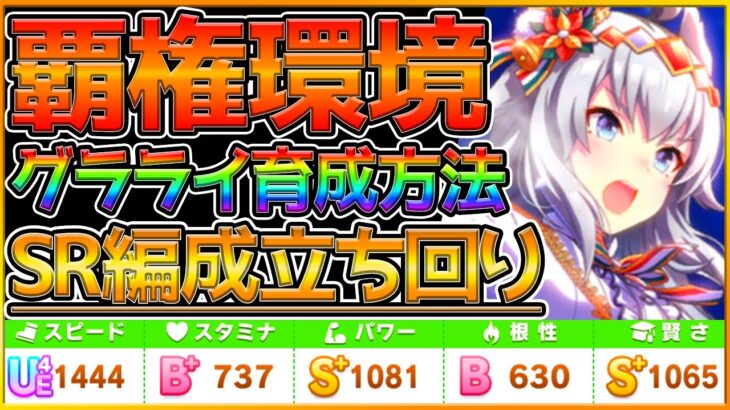 【ウマ娘】完全SR編成でクリオグリ育成!!必須スキルを抑えつつ勝てる先行ウマ娘を解説！スキルやサポカ編成,簡単に立ち回りも紹介！/ヴァルゴ杯2/チャンピオンズミーティング【うまむすめ】