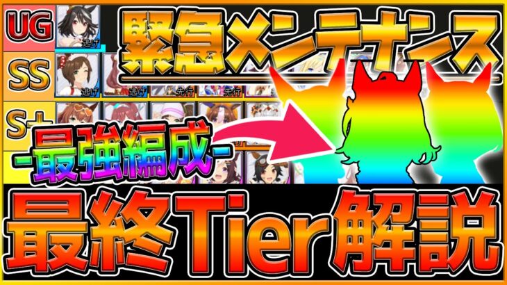 【ウマ娘】”最終初代LOHランクと緊急メンテ変更点” 最強脚質構成やポイント調整方法,勝ちやすい育成解説します！リーグランク/スコア/作戦/逃げ/先行/追込/Tierランキング【リーグオブヒーローズ】