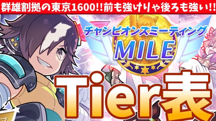 【6月チャンミ攻略】群雄割拠のマイルチャンミ!!強さとTierの理由を解説!!/#ウマ娘