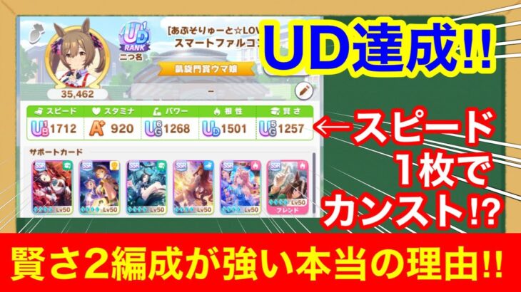 【UDランク達成】初心者こそ知ってほしい！新シナリオのサポカ編成最適解がついに判明‼【プロジェクトL’Arc攻略】