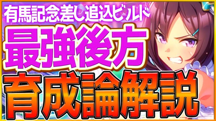 【ウマ娘】有馬記念チャンミ『差し追込』勝つための育成論解説‼最有力エース枠の後方枠解説！育成方針,スキル優先度,脚質編成の全てまとめ！継承加速/差し追込Tierランキング【チャンピオンズミーティング】