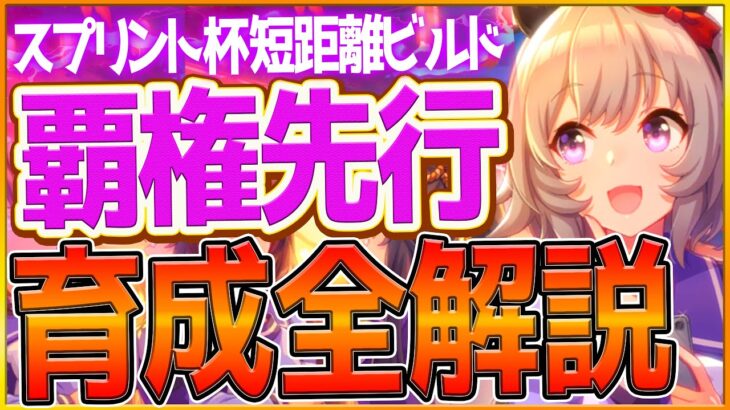 【ウマ娘】スプリント杯『覇権先行』勝つための育成全解説‼有力エースの短距離先行育成論！育成方針,スキル優先度,脚質編成,サポカの全てまとめ！継承加速/先行逃げ/ランキング【チャンピオンズミーティング】