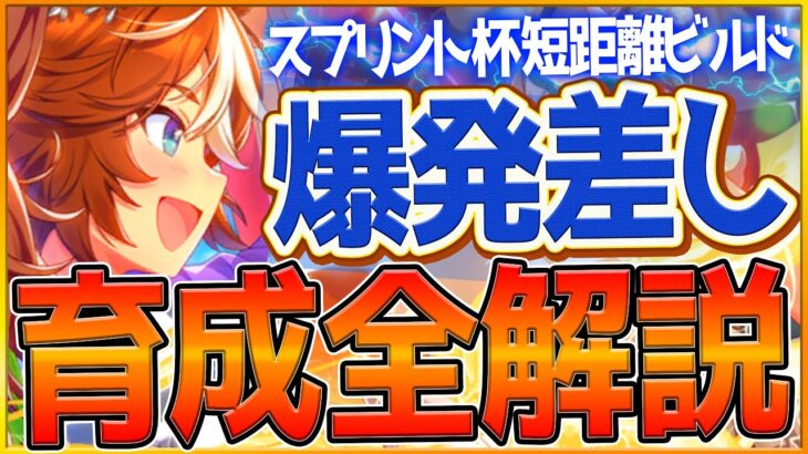 【ウマ娘】スプリント杯『最強差し』勝つための育成全解説‼爆発力の短距離差し育成論！育成方針,スキル優先度,脚質編成,サポカの全てまとめ！継承加速/後方枠/ランキング【チャンピオンズミーティング】