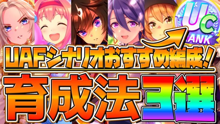 【ウマ娘】一度は試すべき”新シナリオ”育成方法3選‼必ず役立つサポカ編成まとめ解説！育成参考例と立ち回りも簡単紹介！W友人やグループは？UDUC査定/本育成/UAF/サポカ/デッキ構成【育成攻略】