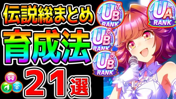 【ウマ娘】伝説シナリオ『育成法 総まとめ！21選！』最新知識!チャンミ育成にも！心得/立ち回り/知識/全まとめ！【ウマ娘プリティーダービー 新シナリオ心得グランアレグリア プラチナ 優勝 決勝 】