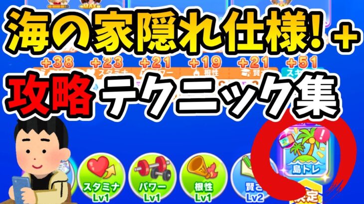 育成を確実に良くしてみせます！海の家で判明した隠れ仕様と攻略重要テクニック【ウマ娘・無人島シナリオ】