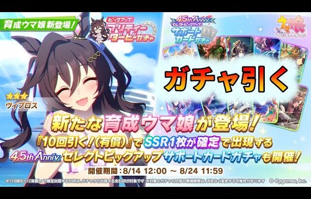 いまあるジュエルで水着ヴィブロス引きに行きます【ウマ娘ガチャ】