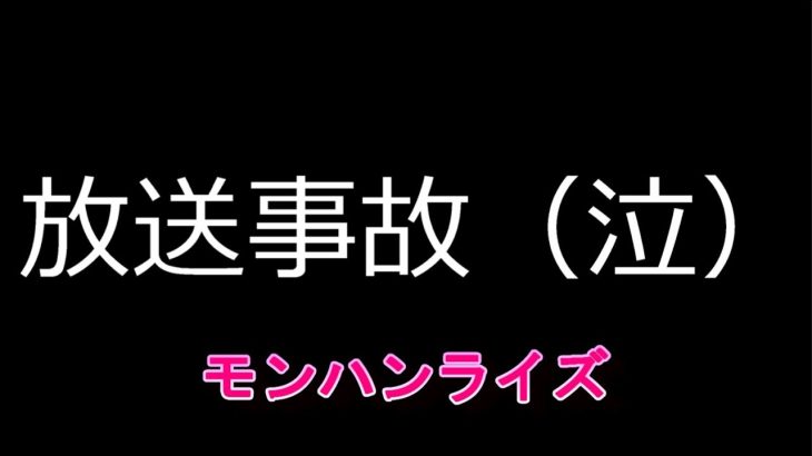 【放送事故】　モンハンライズ　LIVE中にやっちまったｗ