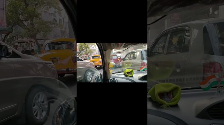 インドの煽り運転。歩行者優先もありません。　Crazy distance between cars in India. #Shorts