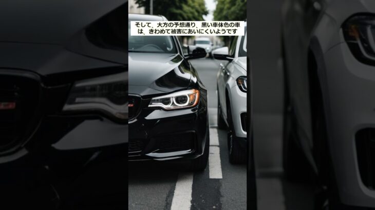 煽り運転の被害にあいやすい車体色を調査 #煽り運転#被害#車体色#ボディカラー