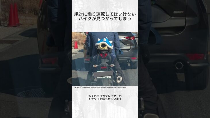 驚愕 絶対に煽り運転してはいけないバイクが見つかってしまう #shorts #マリオカート #マリカー #トゲゾー