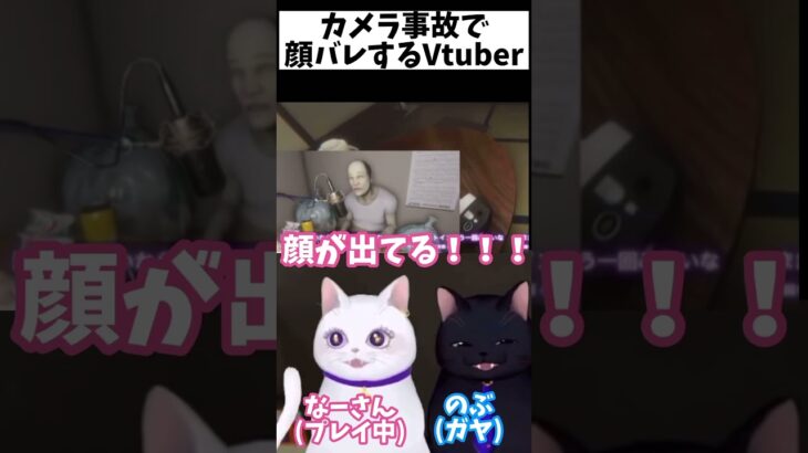 Vtuberの放送事故wカメラの異常で顔バレ！？！？！？#shorts #デバッグデッドライン #vtuber #攻略夫婦猫 #夫婦実況