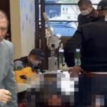 六代目山口組激戦ヤバすぎる…！池田組組員に“返り討ち”にあった妹尾組幹部が出血し、横たわっている。
