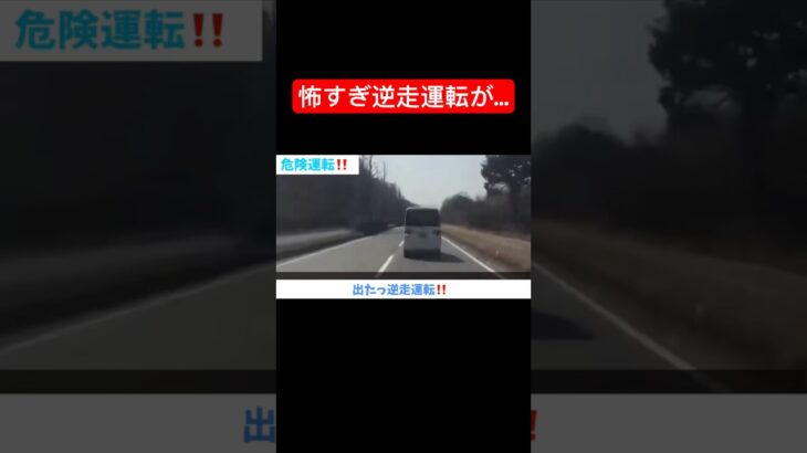 怖すぎ逆走運転が…#ドラレコ #交通違反 #危険運転煽り運転事故撲滅委員会