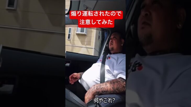煽り運転されたので注意してみたショート　本編はおいっすチャンネルへ　#あおり運転  #おいっすチャンネル  #ダメ絶対　#クセが強い #tattoo #刺青