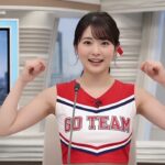 チアガール服を試着する女子アナ #テレビ #放送事故