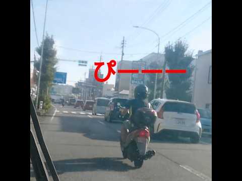 クラクション原付登場！煽り運転  #危険運転 #煽り運転