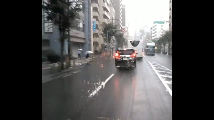 道路を塞ぐように煽り運転/大型バスを執拗に煽る　ドライブレコーダー 事故映像 Car Crash Dash Cam Bad Drivers Driving Fails