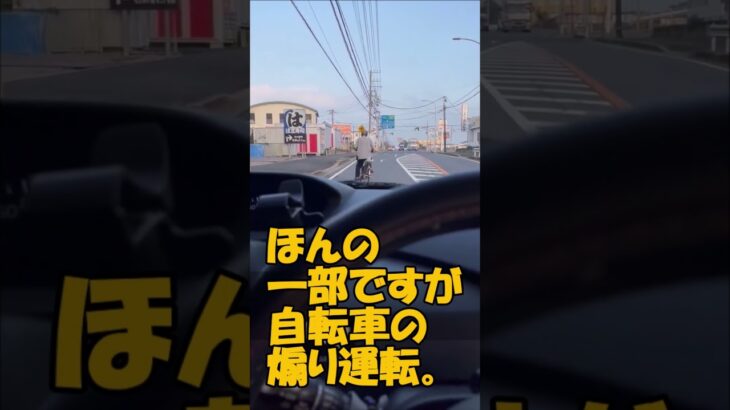 ほんの一部ですが自転車の煽り運転。