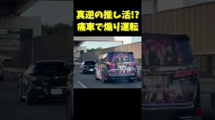 逆推し活！？ラブライブ痛車で煽り運転するヴェルファイア #ドラレコ #ドライブレコーダー #shorts #viral